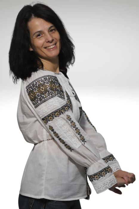 Ie damă Elefteria broderie bej [4]