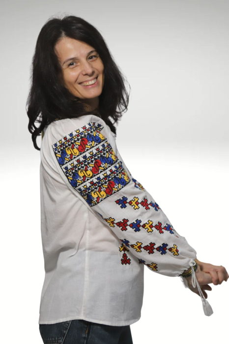 Ie damă Efremia broderie tricolor [4]