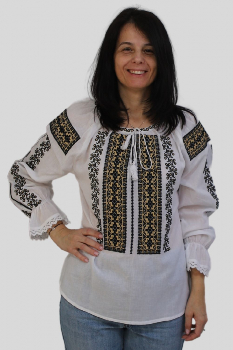 Ie damă Monalisa broderie neagra [2]