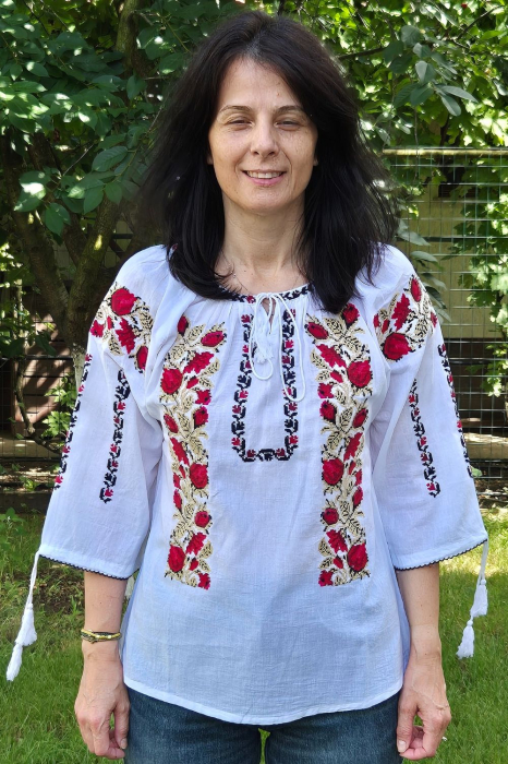 Ie damă Eufimia broderie bej [2]