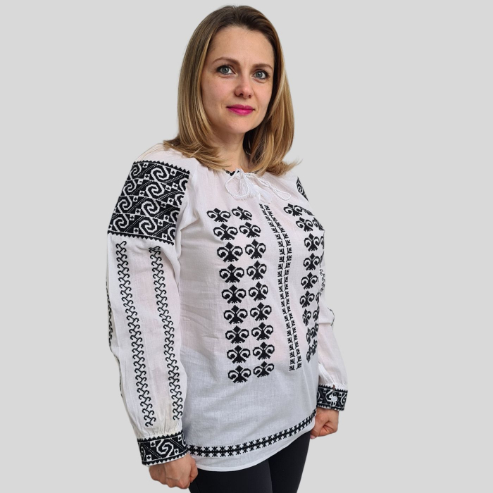Ie damă Gligheria broderie neagra [2]