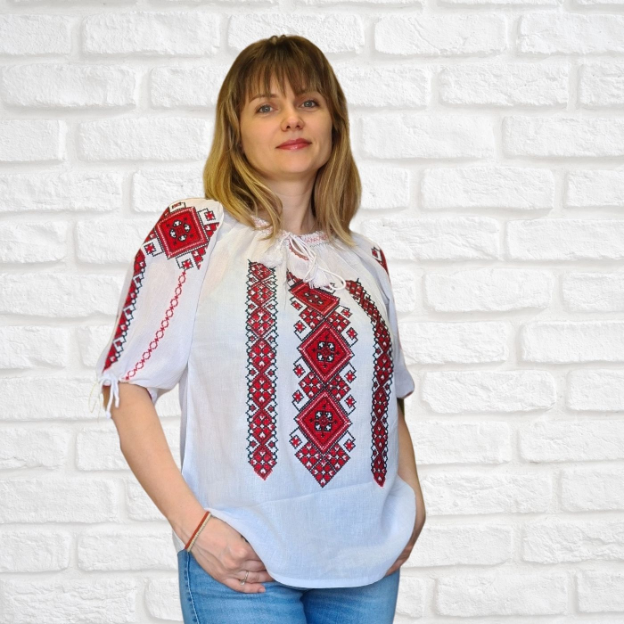 Ie damă Ingrid broderie rosie [2]