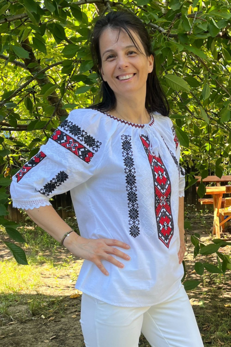 Ie damă Leonida broderie rosie [3]