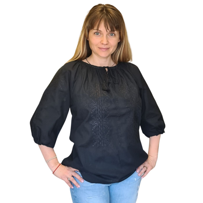 Ie damă Aura culoare neagra, broderie neagra [2]