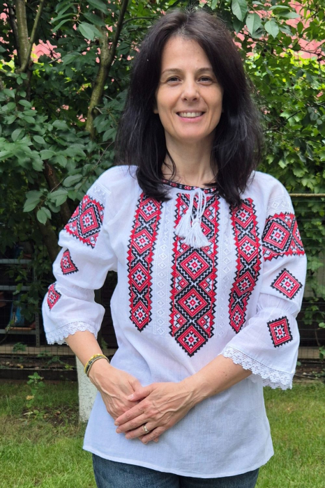 Ie damă Erotida broderie rosie [2]