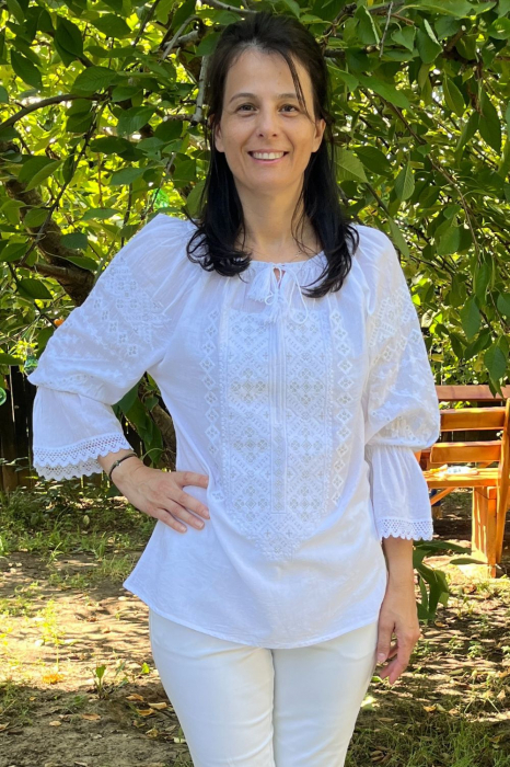 Ie damă Meletina broderie argintie [2]
