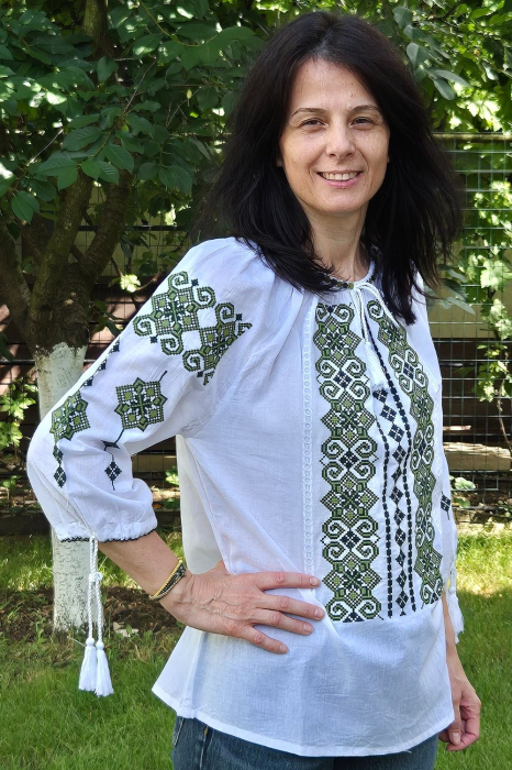 Ie damă Teodosia broderie verde [3]