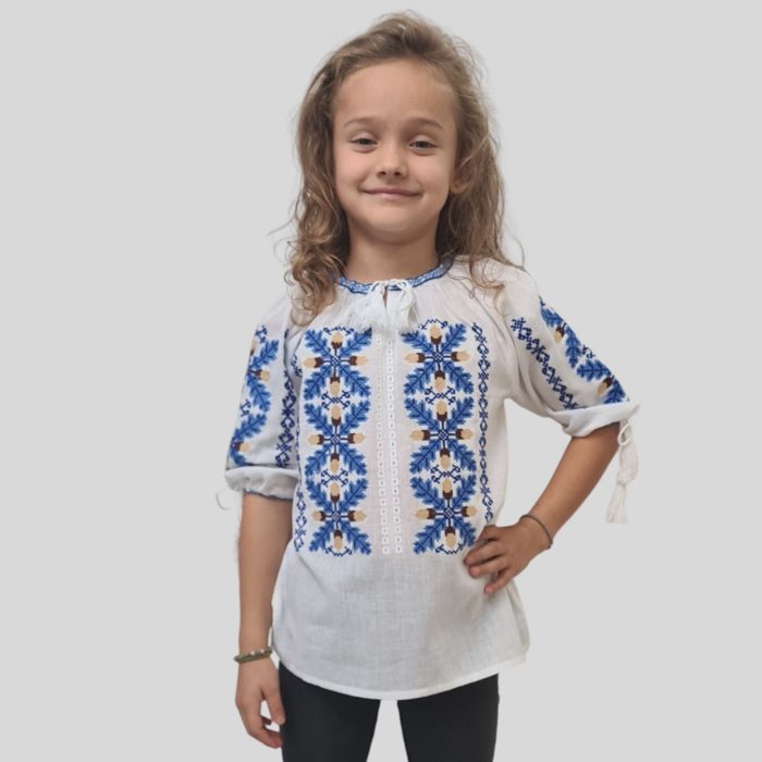 Ie fete Parascheva broderie albastra [3]