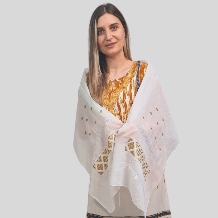 Marama alba broderie aurie [2]