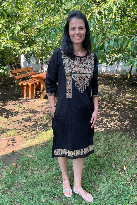 Rochie damă Roxana culoare neagră mărimi mari [4]