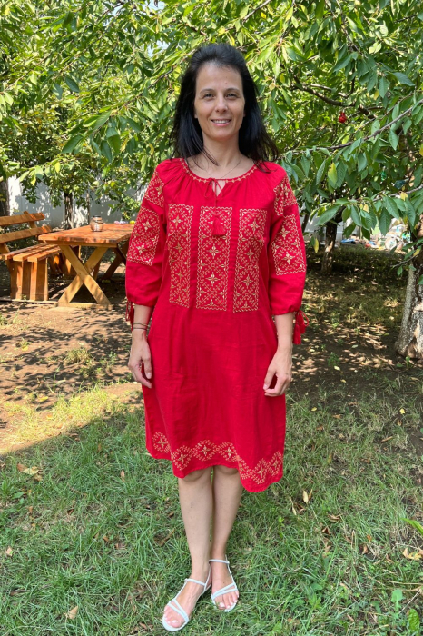 Rochie damă Valeria roșie mărimi mari [4]