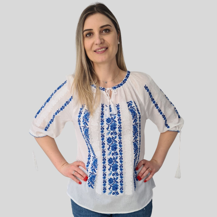 Set el si ea Gabriel broderie albastră [4]