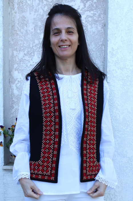Vestă damă Bela broderie rosie [2]