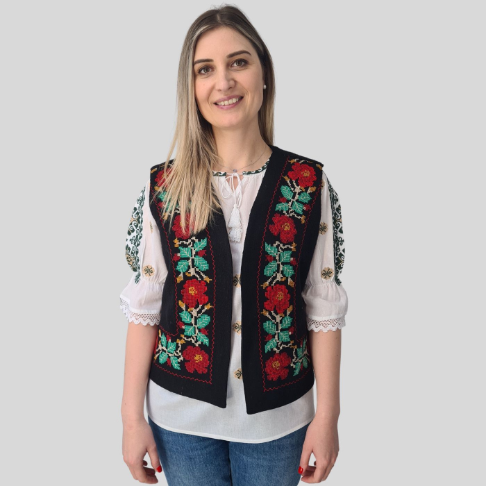 Vestă damă Catinca material stofă [3]