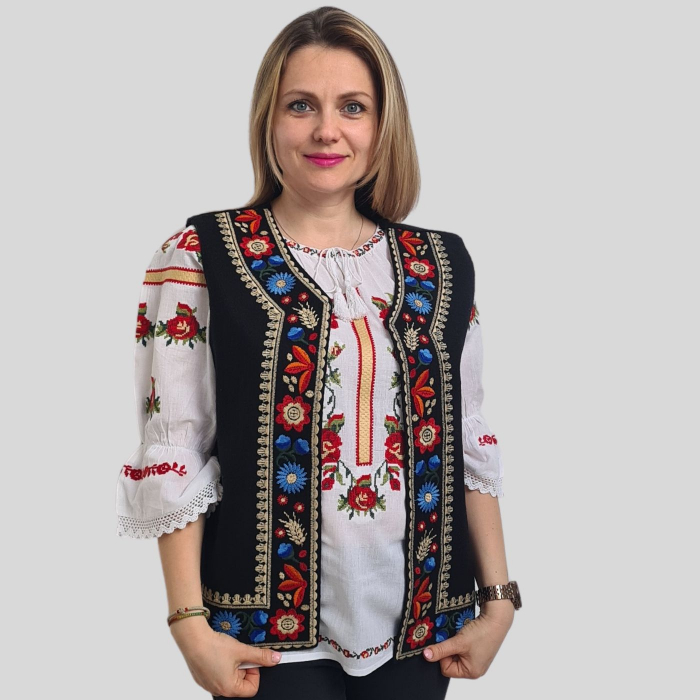 Vestă damă flori de toamna [2]