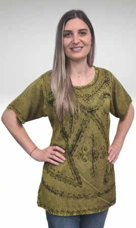 Bluze - Bluza vascoza Stela culoare verde