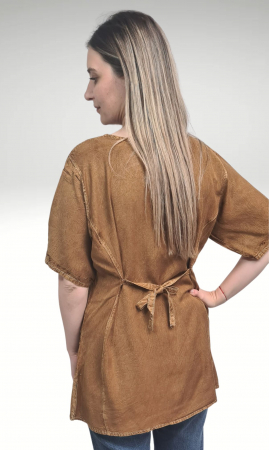 Bluza vascoza Stela culoare bej [2]