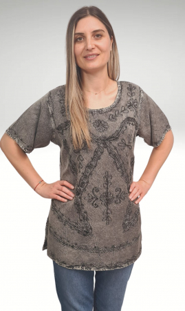 Bluza vascoza Stela culoare gri [1]
