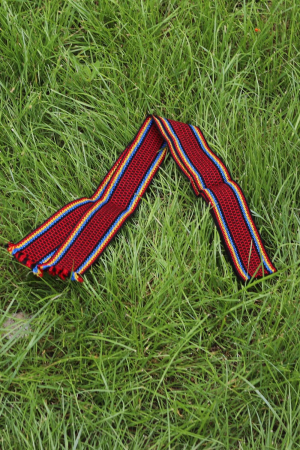 Brâu copii rosu cu tricolor [1]