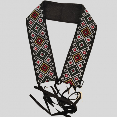 Brâuri - Brâu tradițional romb broderie multicolor