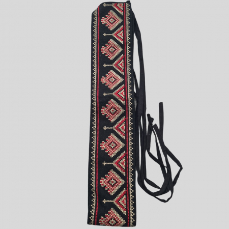 brauri - Brâu tradițional bradut broderie rosu si bej