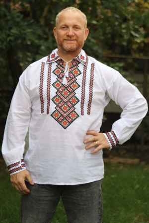 Cămașă tradițională Ananian broderie verde [1]