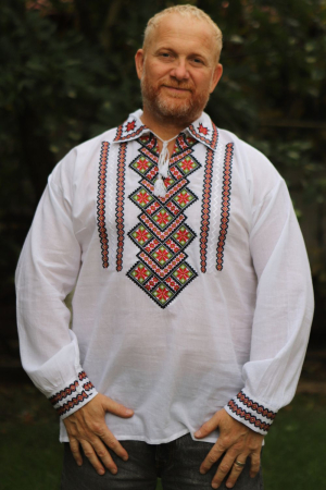 Cămașă tradițională Ananian broderie verde [2]