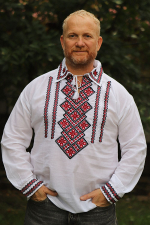 camasi traditionale - Cămașă tradițională Ananian broderie rosie