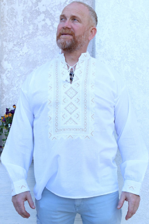 Cămașă tradițională Ramon broderie aurie [2]