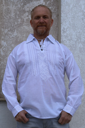 camasi traditionale - Cămașă tradițională Euvu broderie alba