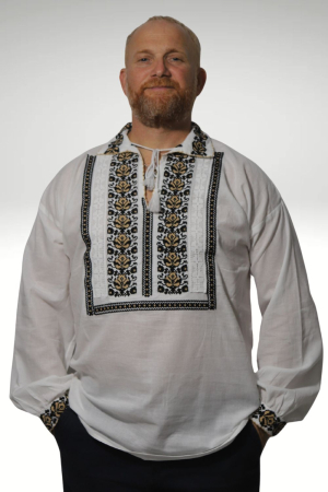 camasi traditionale - Cămașă tradițională Pinufie broderie bej