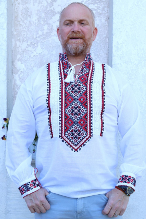 camasi traditionale - Cămașă tradițională Nichita broderie rosie