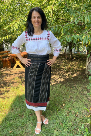Catrinta cu broderie argintie Dama - Catrinta cu broderie argintie