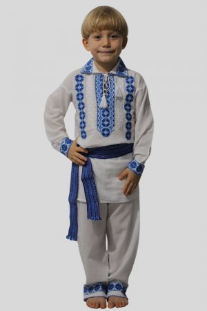 Compleu baieti Marcel broderie albastră [1]