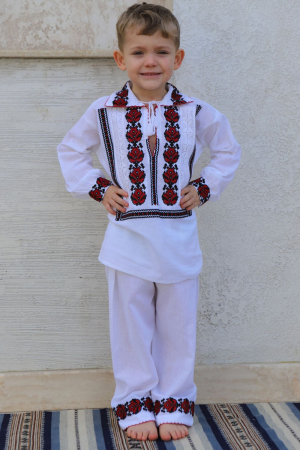 Compleu baieti Pinufie broderie rosie [1]