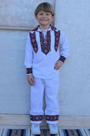 Compleu baieti Ierorei broderie rosie [1]