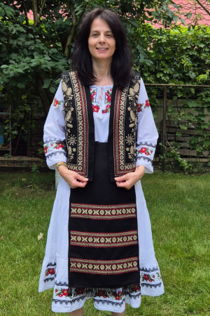 Dama - Compleu damă tradițional broderie spicul graului
