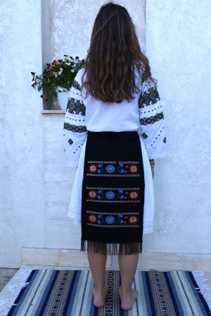 Fotă traditionala copii  broderie spic [2]