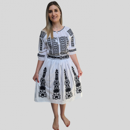 Dama - Fusta dama Monica culoare albă
