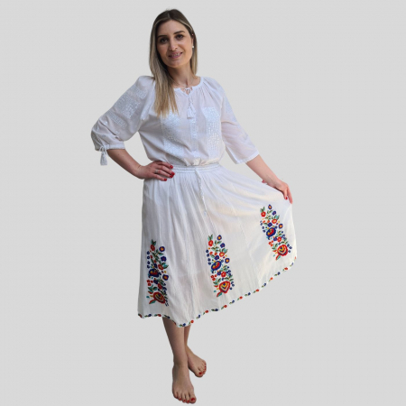 Fusta dama Ioana culoare albă [3]