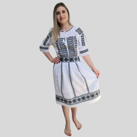 Dama - Fusta dama Liliana culoare albă