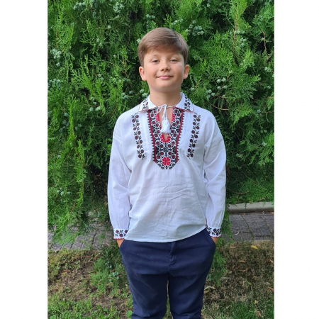 ie baieti - Ie băieți Eliodor broderie roșie