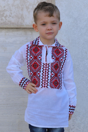 Ie băieți Aron broderie rosie [2]