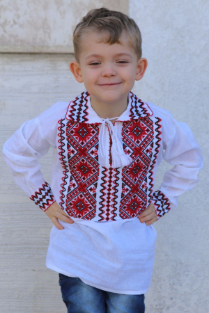 Ie băieți Aron broderie rosie [1]