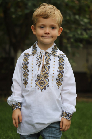 Ie băieți Miki broderie bej [1]