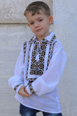 ie baieti - Ie băieți Martinian broderie bej