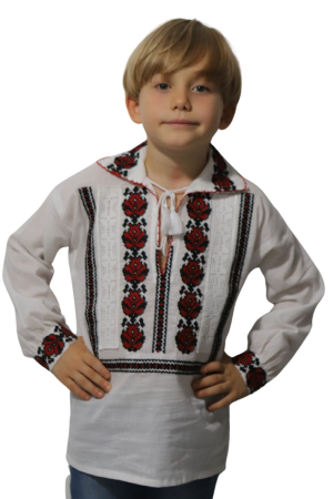 Ie băieți Pinufie broderie rosie [1]