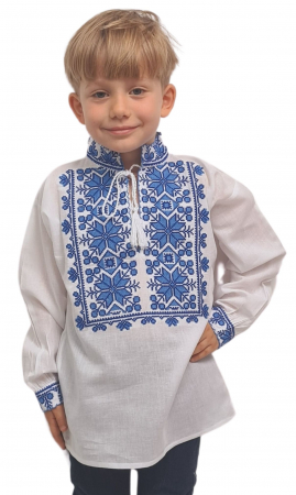 Copii - Ie băieți Stelu broderie albastra