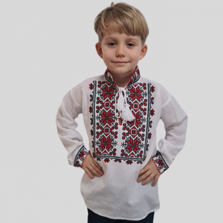 Ie băieți Stelu broderie roșie [2]