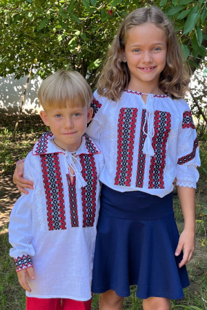 Ie băieți Andronic broderie rosie [2]